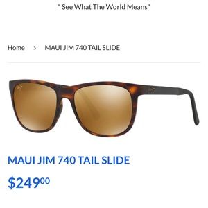 LIKE NEW Maui Jim Tail Slide Polarized Sunglasses